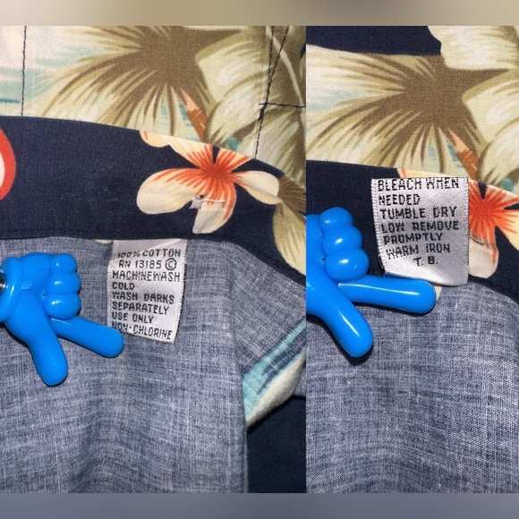 Pierre Cardin Hawaiian Shirt Mens 2XLT Cotton *Stained* Tropical Resortwear - Picture 3 of 13